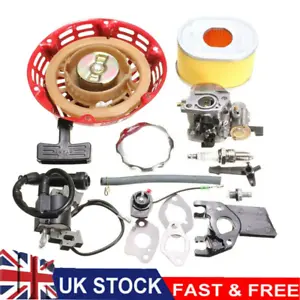 Carb For Honda GX160 GX200 Service Kit Plug Ignition Coil Recoil Gaskets UK - Picture 1 of 7