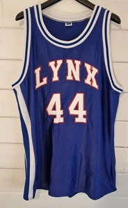 Vintage Russell Athletic Basketball Shirt Lynx 44 Made in the USA Size XL - Picture 1 of 6