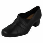 Ladies Clarks 'Un Damson Adele' Smart Block Heel Shoes