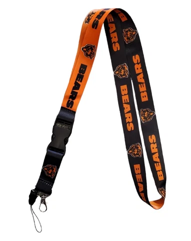 Chicago Bears Lanyard Multi-colored  Aminco Keychain Lincensed NFL Fan Gear Cover