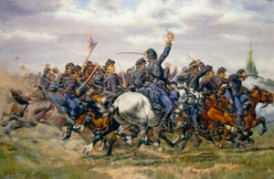 CIVILWAR - JINETES DE INFANTERÍA - Pintura 8x10 REIMPRESIÓN PREMIUM - Imagen 1 de 1