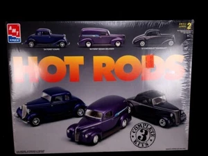 3 kits completos sellados de fábrica AMT/ERTL HOT RODS # 8457-10DO - Imagen 1 de 1