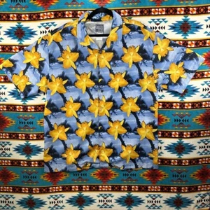 Quiksilver Hawaiian Shirt Floral Print Short Sleeve Button Up XL - Picture 1 of 7
