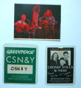 CROSBY STILLS & NASH SHOW PÄSSE OFFIZIELLE AUSGABE UND GROSSER KÜHLSCHRANKMAGNET - Bild 1 von 2