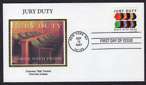 2007 JURY DUTY (Scott 4200) - Colorano "Silk" FDC NR261 - Picture 1 of 1