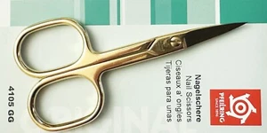 Pfeilring Nagelschere Solingen gerade vergoldet 4105 G Neu - Bild 1 von 1