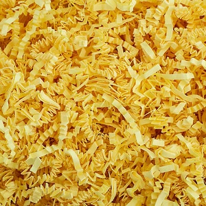Crinkle Cut Paper Shred Filler (4oz) for Gift & Basket Filling - Canary - Picture 1 of 4
