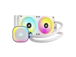 CORSAIR iCUE LINK H100i 240mm AIO Liquid CPU Cooler White QX120 RGB Fans - Picture 1 of 10