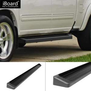 Premium 6" Black iBoard Side Steps Fit 04-06 Toyota Tundra Double Cab - Picture 1 of 6