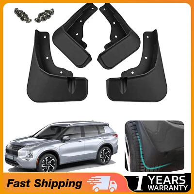 4pc Mud Flaps Splash Guard Fender Rear Front for Mitsubishi Outlander 2022 -2024 - Imagem 1 de 4