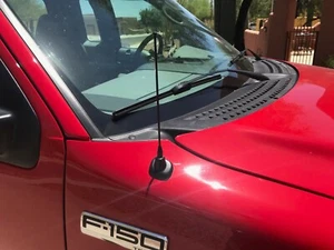 9" Black Stainless Antenna Mast Power Radio AM/FM for FORD F-150 1980-2008 New - Picture 1 of 10