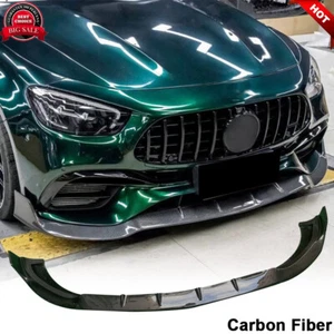 Kit de carrocería alerón labial parachoques delantero fibra de carbono real para Benz W213 E63 2021-24 - Imagen 1 de 12