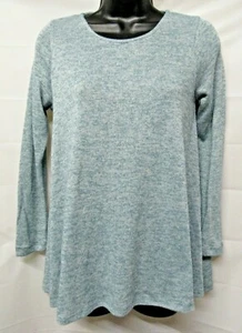 PUELLA Anthropologie Size XSP Teal Green Tissue Knit 3/4 SL Tunic Sweater Top - Picture 1 of 4