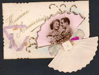 Carte Postale Ancienne Fantaisie Joyeux Anniversaire Homme Galant Ebay