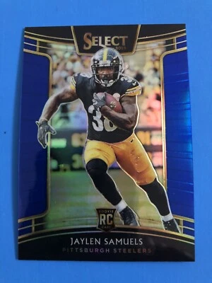 2018 Panini Select Jaylen Samuels RC #9 Concourse Blue Prizm 165/199 Steelers - Image 1 of 4