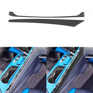 Consola de fibra de carbono cambio de marchas ambos lados cubierta embellecedor para Corvette C8 20-24 - Imagen 1 de 12