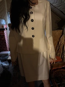 Ladies Reflections Off White Skirt Suit Size 10 - Picture 1 of 6