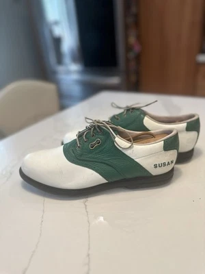 FootJoy SoftJoy-Sierra Womens Turf Golf Shoes Size 8M White Beige - Изображение 1 из 4