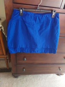 Dobladillo festoneado azul real talla 8 Skort Crown & Ivy para mujer - Imagen 1 de 4