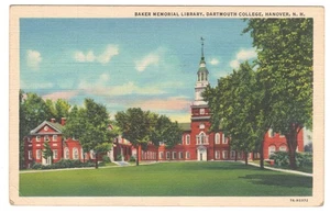 Hanover New Hampshire Dartmouth College Baker Memorial Library Postcard - Picture 1 of 3