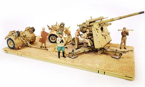 FORCES OF VALOR FOR801008B DIV.SET GERMAN KRUPP FLAK 88 WITH FLAK ROHR 18 GUN 1: - Immagine 1 di 1