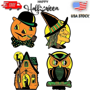 Pfeife verpackt Halloween Ausschnitte VINTAGE HALLOWEEN DESIGNS enthält 4 verschiedene - Bild 1 von 8