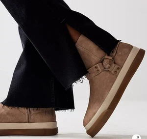 Free People Bodhi Harness Moto High Top Sneaker Ankle Boots Booties Size 9 - Picture 1 of 12
