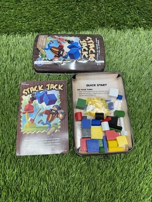 Spin Master Stack Jack Game Tin Complete Game Great Condition  - Image 1 of 3