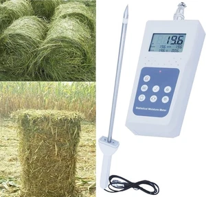 Hay Bale Moisture Tester with Temp and Humidity Compensation Technology 5-82% - Picture 1 of 15