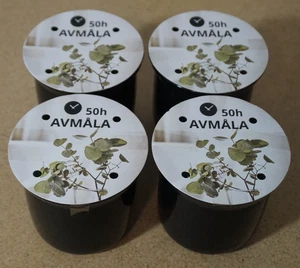 4x IKEA AVMALA 50 horas vela perfumada en vidrio 205.024.11 - Imagen 1 de 3