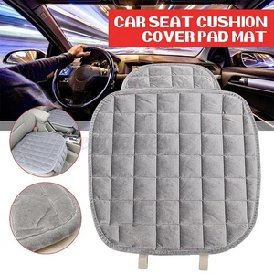 New Front Seat Mat Chair Cushion Protector Soft Sponge Cover Cushion Gray - Picture 1 of 12
