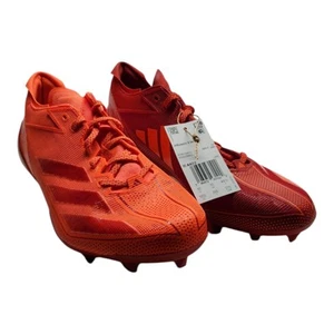 Adidas Adizero Electric Size 10.5 Red Orange Athletic Football Cleats IE4402 - Picture 1 of 11