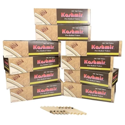 Tubos de cigarrillo HMP orgánicos de Cachemira altos 100 mm tamaño 2000 quilates tubos de filtro RYO Foto 1 de 4