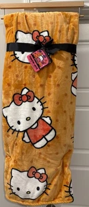 Hello Kitty Fall Harvest Autumn 2025 Orange Polka Dot 60x70” Throw Blanket NEW - Picture 1 of 5
