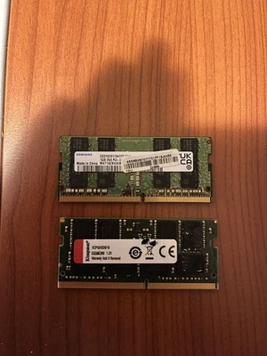 32GB RAM KIT (16+16) DDR4 SODIMM+SSD SAMSUNG 1TB NVMe 3Gb/s USATI E FUNZIONANTI - Immagine 1 di 3