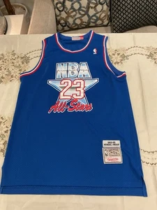 Michael Jordan #23 Blue Hardwood Classics 1993 NBA All-Star Game Jersey 48 XL - Picture 1 of 20