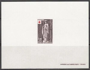 France ScB497 Red Cross, Brou Cathedral, Cimmerian Sibyl, Deluxe Proof - Picture 1 of 1