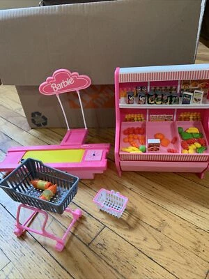 Игровой набор Barbie Supermarket 1993 Arcotoys Mattel Ton бакалея не полный TBS - Изображение 1 из 4