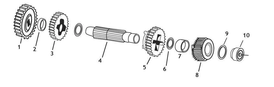 Andrews Countershaft 2nd Gear(3) 252040 - Image 1 of 1