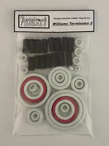 1991 Williams Terminator 2 Kit anello in gomma flipper flipper T2 - Foto 1 di 3