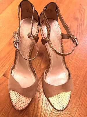 TACONES OZARA JEAN-MICHEL CAZABAT GAMUZA TOSTADA TALLA 38.5 Foto 1 de 4