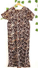 Coffee Brown - Comfy Cotton Batik Night Gown Bikini Robe/Maxi Dress/Sleepwear 