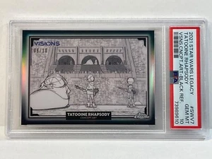PSA 10 GEM MINT 2021 STAR WARS CHROME LEGACY TATOOINE RHAPSODY #/10 BLACK REF - Picture 1 of 2