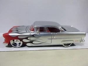 JADA 1955 CHEVY BEL AIR CUSTOM SILBER 1:24 DIECAST MODELLAUTO NEU OHNE BOX - Bild 1 von 4