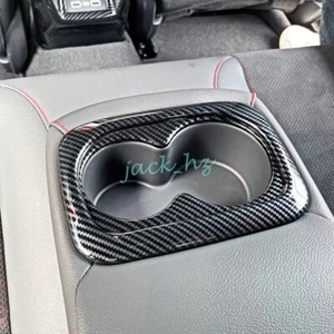 Cubierta portavasos asiento trasero fibra carbono para Honda Civic 2022-2025 accesorios - Imagen 1 de 5