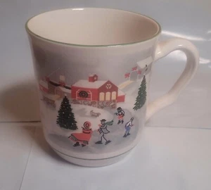 Sango 3900 Silent Night Coffee Cup Holiday Made Korea Vintage Free Shipping - Picture 1 of 4