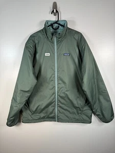 Patagonia Mens Full Zip Mockneck Tasker Windbreaker Jacket Green Sz XL 25.5x31 - Picture 1 of 9