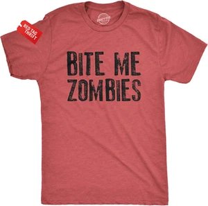 Mens Funny Halloween T Shirts Pumpkin Skeleton Costume Devil Zombie Tees - Picture 1 of 13