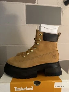 Timberland Sky TB0A2KMU231 6-Inch Lace-Up Boot Women Wheat Nubuck Leather 6.5 7 - Picture 1 of 6
