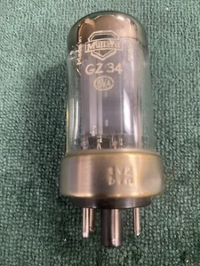 Mullard Metal Base GZ34 GZ-34 5AR4 both sides of the Tube Test Strong on TV-7 - Picture 1 of 9